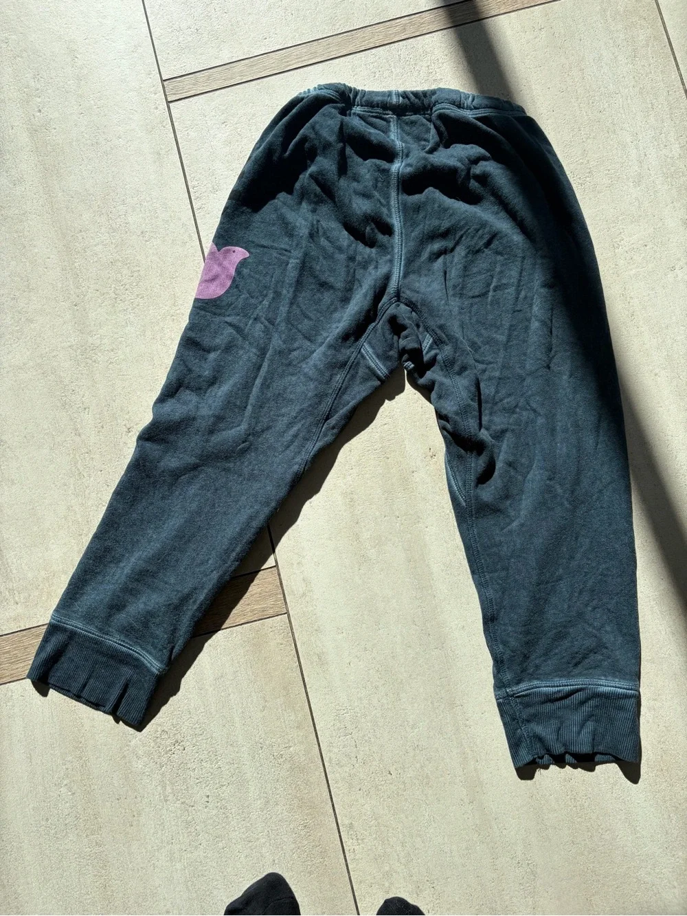 NO FURTHER MARKDOWN  price is price Freecity Black Joggers w/ Pink Accent & Logo - Picture 7 of 7